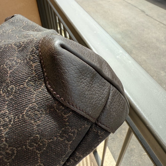 Large Preloved Gucci Tote Bag Brown - Picture 10 of 13